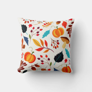 Autumn Abundance Custom Throw Pillow