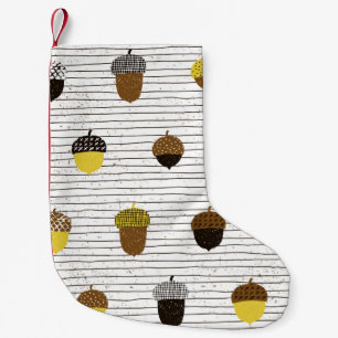 Autumn Acorns: Vintage Vibes Small Christmas Stocking