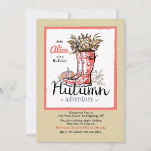 Autumn Adventure Invitation