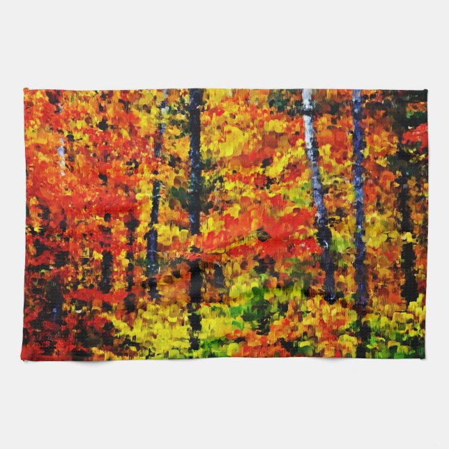 Autumn Afternoon - Painting Art Kitchen Towel (Horizontal)