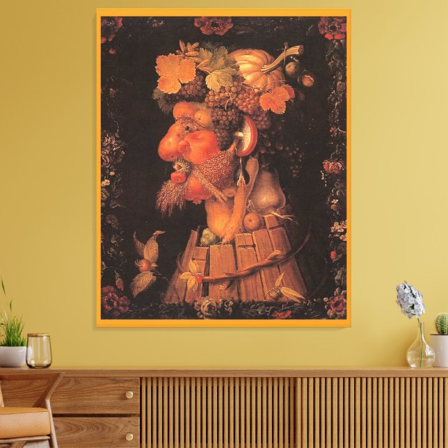 Autumn, Allegorical Painting, Canvas Print (Insitu(LivingRoom))