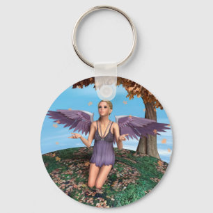 Autumn Angel Keychain