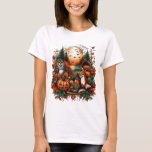 Autumn Animals and Pumpkins T-Shirt<br><div class="desc">A charming autumn design featuring cute animals surrounded by pumpkins,  leaves,  and other fall elements. Perfect for celebrating the cozy and colourful spirit of the season.</div>