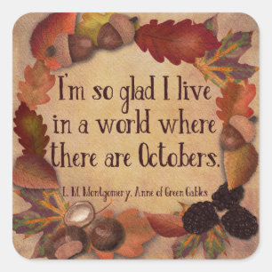 Autumn Anne of Green Gables quote stickers