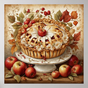 Autumn Apple Pie Poster
