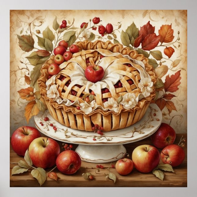 Autumn Apple Pie Poster (Front)