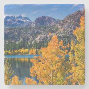 Autumn around June Lake, California Stone Coaster