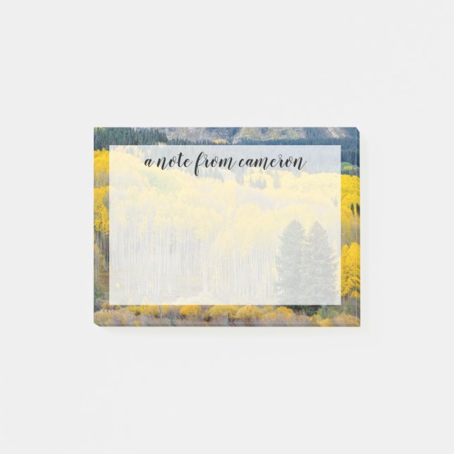 Autumn Aspens in the Ruby Range Post-it Notes (Front)