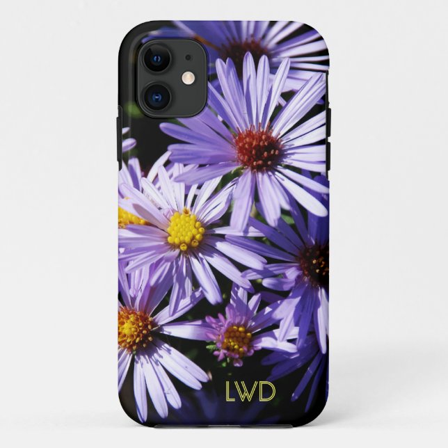 Autumn Asters Monogram Case-Mate iPhone 5 Case (Back)