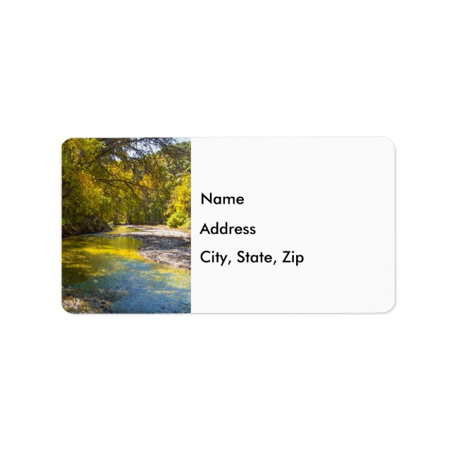 Autumn At Busiek Painterly Address Lable Label (Front)