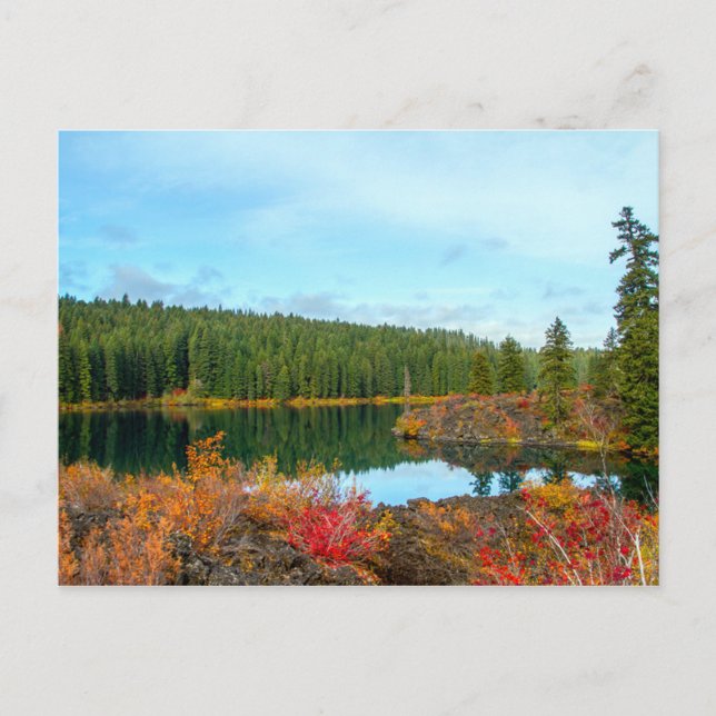 Autumn at Clear Lake Postcard (Front)