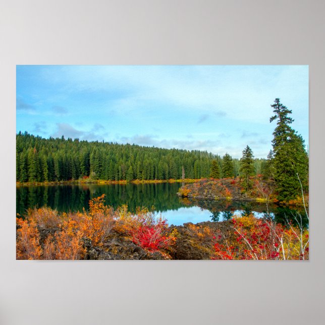 Autumn at Clear Lake Poster (Front)