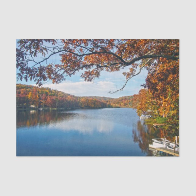 Autumn at Lake Killarney Tissue Paper (Front)