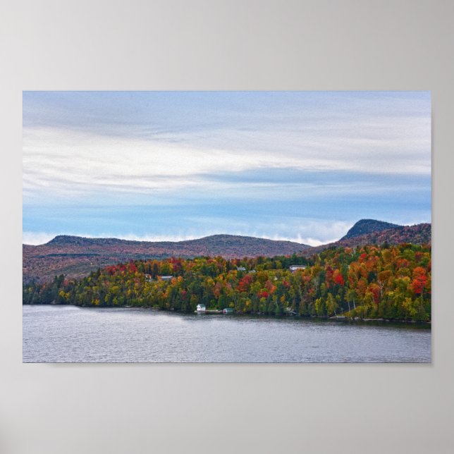 Autumn at Lake Willoughby, Vermont Poster (Front)