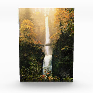 Autumn at Multnomah Falls, OR Photo Block