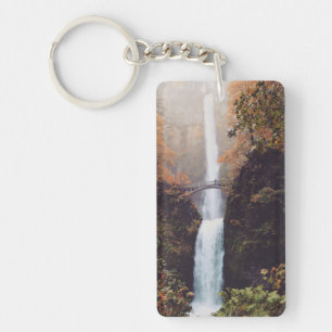 Autumn at Multnomah Falls, Oregon Keychain