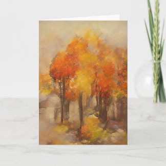 Autumn at My House Card