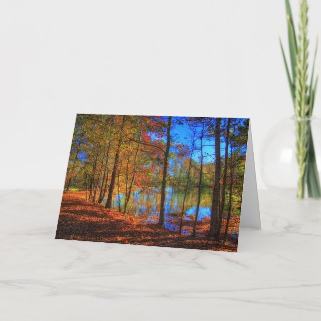 Autumn at the Lake Card (Front)