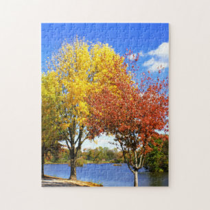 Autumn at the Lake Jigsaw Puzzle
