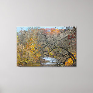 Autumn At The Perkiomen Creek Canvas Print