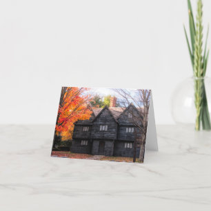 Autumn at the Salem Witch House Holiday Card