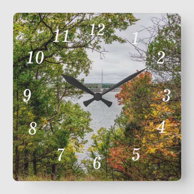 Autumn At Truman Dam Wall Clock (Front)
