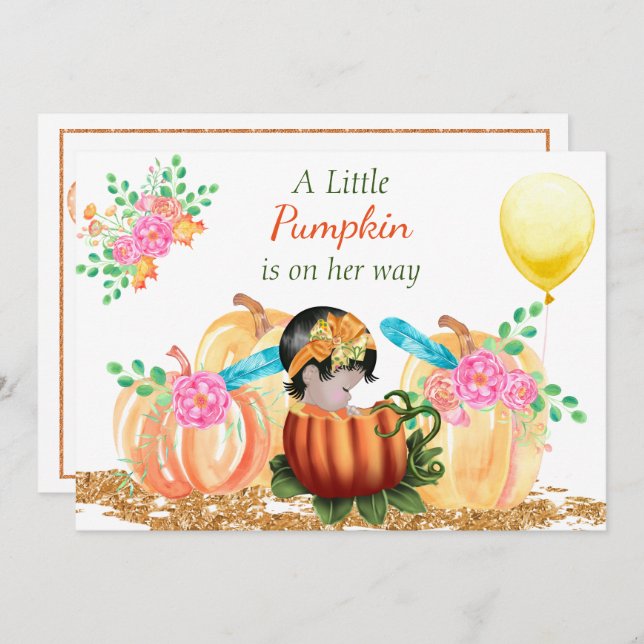 Autumn Baby Shower Invitation (Front/Back)