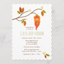 Autumn Baby Shower Invitation  |  Neutral