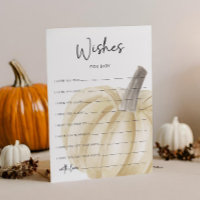 Autumn Baby Shower Wishes For Baby Card