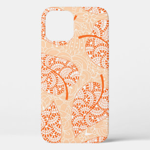 Autumn background. Leaf seamless patternbackground iPhone 12 Case
