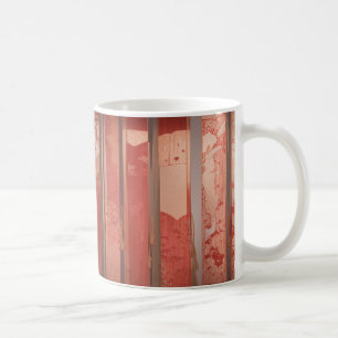 Autumn Bamboo Fence Mug - Japanese Elegance