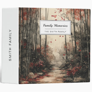 Autumn Bamboo Path Ink Wash Binder
