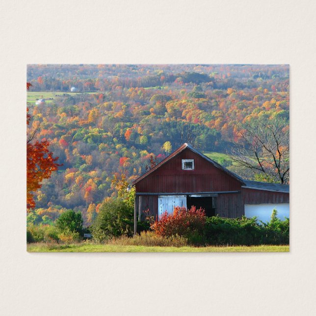 Autumn Barn and Hills ATC (Front)