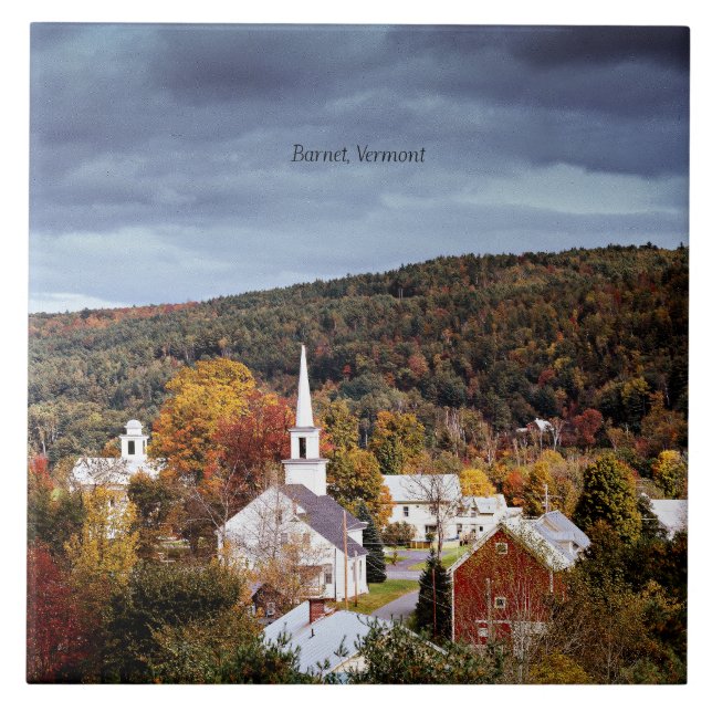 Autumn, Barnet, Vermont Tile (Front)