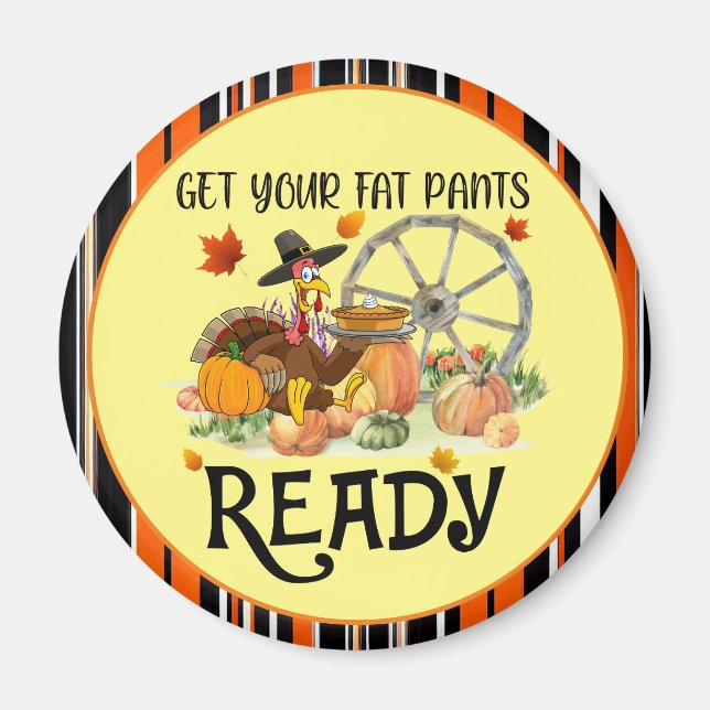 Autumn Beautiful Modern Thanksgiving Collection Magnet (Front)
