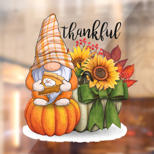 Autumn Beautiful Popular Thanksgiving Collection Window Cling