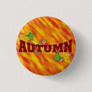 Autumn Beauty - 1 Inch Round Button