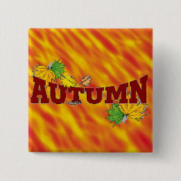Autumn Beauty - 2 Inch Square Button