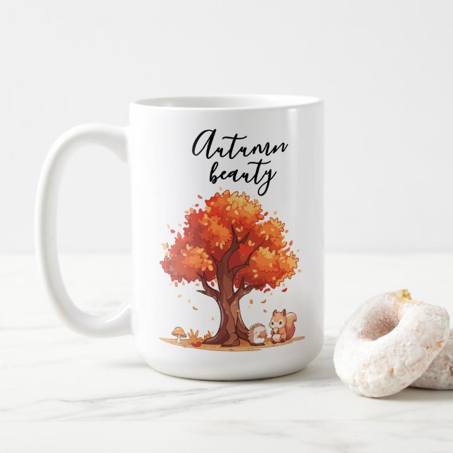 Autumn Beauty coffee mug (With Donut)