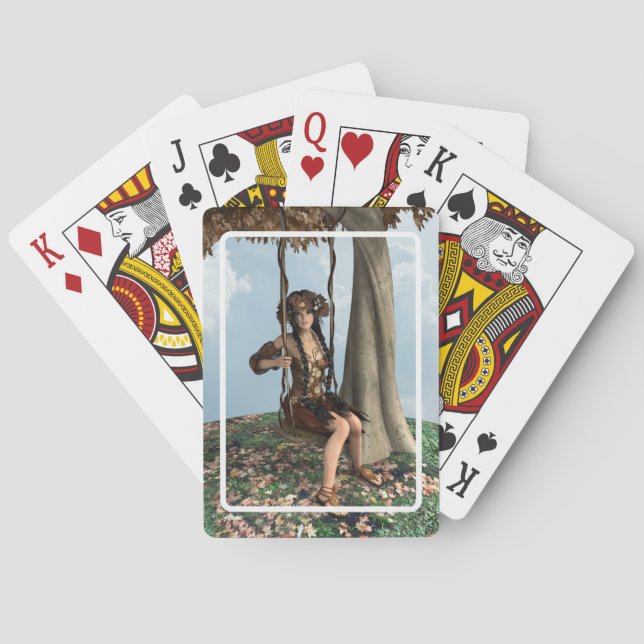 Autumn Beauty Playing Cards (Back)