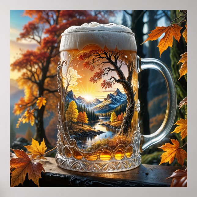 Autumn Beer Mug Poster (Front)