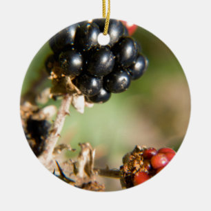 Autumn Berries Ceramic Ornament