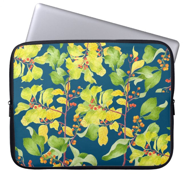 Autumn Berries on a Laptop Sleeve (Front)