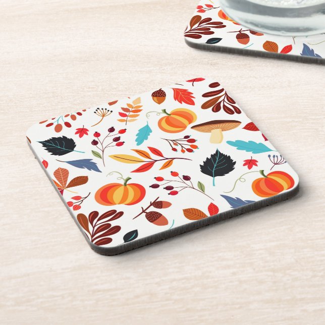 Autumn Beverage Coaster (Left Side)