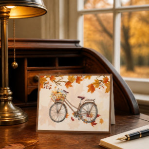 Autumn Bike Ride Note Card