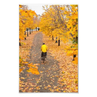 Autumn Biking Photo Print