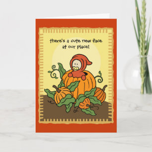 Autumn Birth Announcement (Boy or Girl)