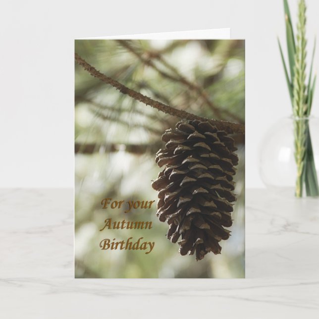 Autumn Birthday Card (Front)