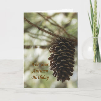Autumn Birthday Card