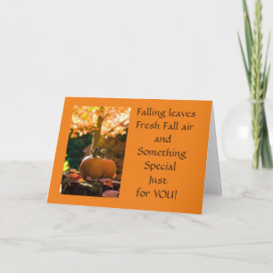 ***AUTUMN BIRTHDAY WISHES*** CARD